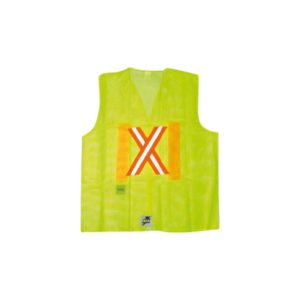 Chaleco malla verde steel pro