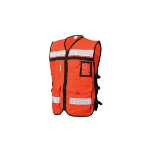 Chaleco rescatista de gabardina Naranja