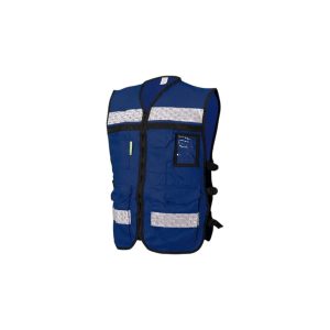 Chaleco rescatista de gabardina Azul Marino