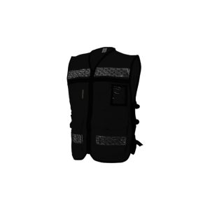 Chaleco rescatista de gabardina Negro