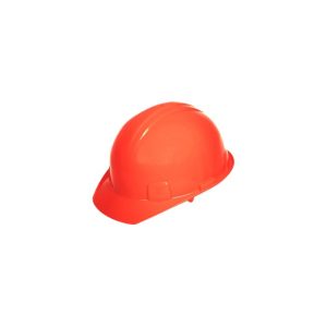 Casco anaranjado high visibility tipo cachucha dieléctrico con suspensión plástica