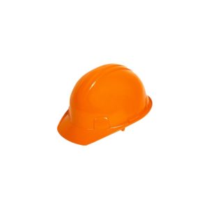 Casco anaranjado tipo cachucha dieléctrico con suspensión textil de 6 puntos