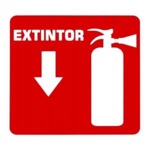 Señalización extintor 20x25 estireno cal.40