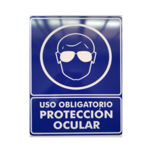 Señalizaciòn de uso obligatorio  protección ocular 30x40