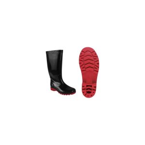 Bota negra suela roja